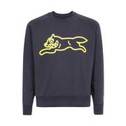 ICECREAM Bomullsweatshirt med Logodetalj Blue, Herr