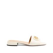 Valentino Garavani Vita Sandaler med Slide VLogo White, Dam