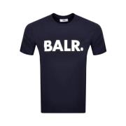 BALR. Modern Straight T-Shirt Blue, Herr