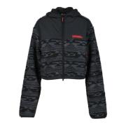 Diesel Sportig Polyesterjacka Black, Dam