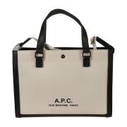 A.P.C. Stilfull Cowhide Toteväska Beige, Dam