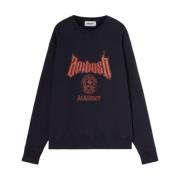 AMBUSH Blå Bomullsblend Sweatshirt Blue, Herr