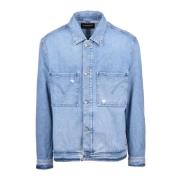 Dondup Denimjacka med knappar Blue, Herr