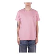 Dondup Rosa Logo Front T-shirt Pink, Herr