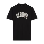 BARROW Smile Print Svart T-shirt Black, Herr