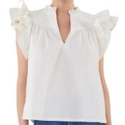 Ulla Johnson Lei Top White, Dam