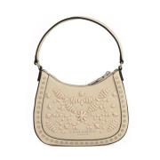 Ermanno Scervino Hobo Promise Liten Axelväska White, Dam