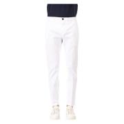 DEPARTMENT FIVE Vita Stretch Bomulls Chino Byxor White, Herr