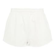 ENTIRE STUDIOS Stiliga Micro Shorts för Kvinnor White, Dam