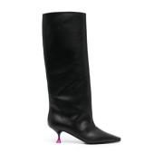 3JUIN Heeled Boots Black, Dam