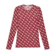 MALIPARMI Vinter Prints T-shirt Red, Dam