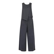 Alessia Santi Linne och bomulls jumpsuit Gray, Dam