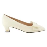 Valentino Garavani Lamé Läder Slip-On Pumps White, Dam