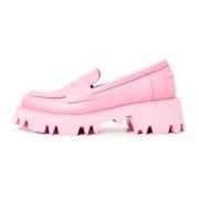 Cesare Gaspari Chunky Platform Loafers - Pink Pink, Dam