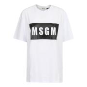 MSGM T-Shirts White, Herr