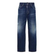 Dsquared2 Stiliga Denim Jeans Blue, Herr