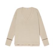 MALIPARMI Sweater Beige, Dam