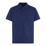 Givenchy Jacquard Polo Blå Blue, Herr