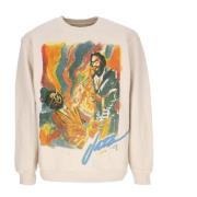 MARKET Jazz Night Crewneck Sweatshirt Beige, Herr