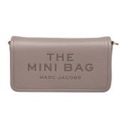 Marc Jacobs Cementläder Mini Väska med Rem Gray, Dam