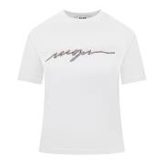 MSGM Stiliga T-shirts White, Dam