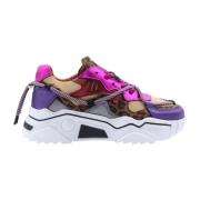 DWRS Stilren Carpa Sneaker för Kvinnor Purple, Dam