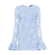 ROTATE Birger Christensen Sky Blue Dress Blue, Dam