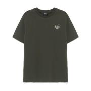 A.P.C. Gröna T-shirts och Polos Green, Herr