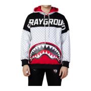 SPRAYGROUND Hoodie med känguruficka White, Herr