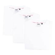 GCDS Bomull T-shirt Tre-Pack White, Herr