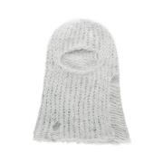 HELIOT EMIL Fluffig Mohair Balaclava Ljusgrå Gray, Unisex