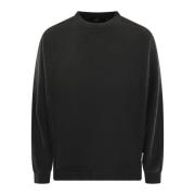 REPRESENT Sweatshirt med Stepped Hem Black, Herr