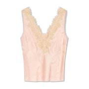 LOVESHACKFANCY Top Adette Pink, Dam