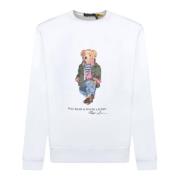 Polo Ralph Lauren Vit Bomull Teddy Bear Sweatshirt White, Herr