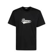 BARROW T-shirt i bomull med logotryck Black, Herr