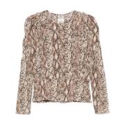 Isabel Marant Beige Top med Stiligt Design Beige, Dam