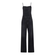 Diesel Stiliga Jumpsuits för Kvinnor Black, Dam