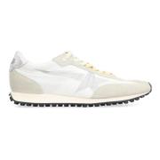 Golden Goose Lågtopp Marathon Sneakers med läderinlägg White, Herr