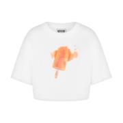 Moschino Stiliga T-shirts och Polos Kollektion White, Dam