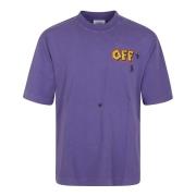 Off White Pil Skate T-shirt Purple, Herr