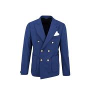 Daniele Alessandrini Polyester Blazer Höj Stil Blå Tillfälle Blue, Her...