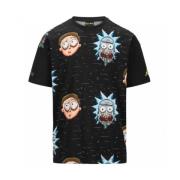 Kappa Rick och Morty Print T-shirt Black, Herr