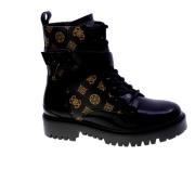 Guess Veganska ankelboots med piontryck Black, Dam