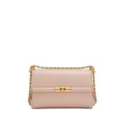 Dolce & Gabbana Metallstängning Crossbody Väskor Kollektion Beige, Dam