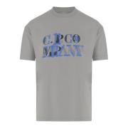 C.P. Company Bomull Jersey Logo Print T-shirt Gray, Herr