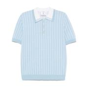 Casablanca Monogram Polo Shirts och Polos Blue, Herr