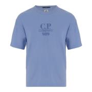 C.P. Company Blå Bomull Jersey Crew Neck T-shirt Blue, Herr