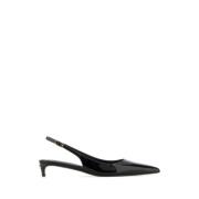 Dolce & Gabbana Svarta läderpumps 4 cm klack Black, Dam