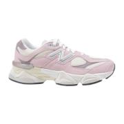 New Balance Rosa Läder Snörskor Pink, Dam