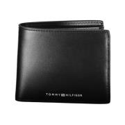 Tommy Hilfiger Läderplånbok med Kortplatser Black, Herr